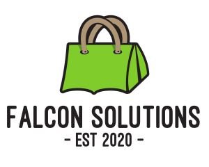 Green Tent Bag logo design