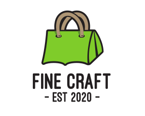 Green Tent Bag logo design