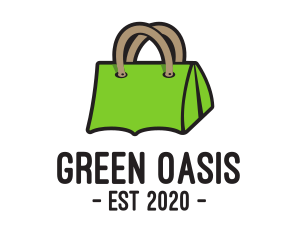 Green Tent Bag logo design