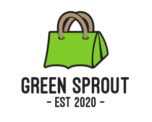 Green Tent Bag logo design