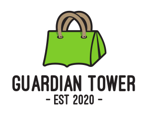 Green Tent Bag logo design