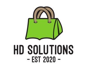 Green Tent Bag logo design