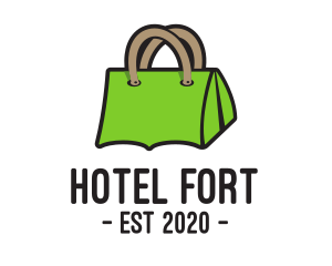 Green Tent Bag logo design