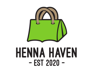 Green Tent Bag logo design