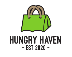 Green Tent Bag logo design