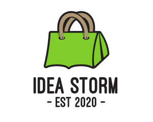 Green Tent Bag logo design