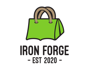 Green Tent Bag logo design