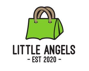 Shop - Green Tent Bag logo design