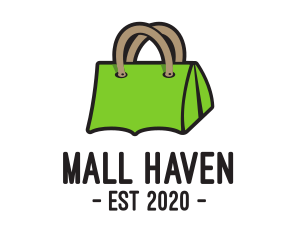 Green Tent Bag logo design