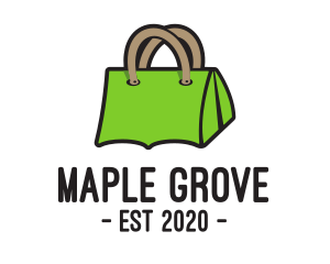 Green Tent Bag logo design