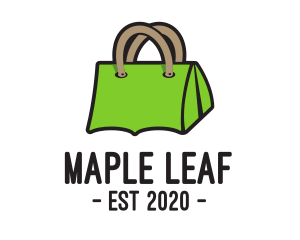 Green Tent Bag logo design