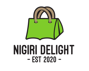 Green Tent Bag logo design