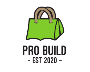 Green Tent Bag logo design