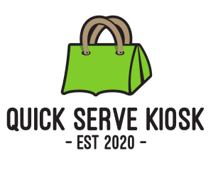 Green Tent Bag logo design