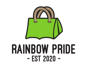 Green Tent Bag logo design