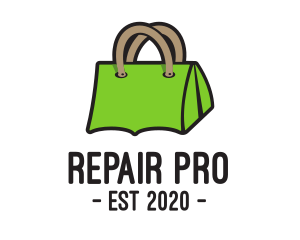 Green Tent Bag logo design