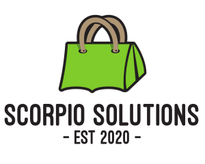 Green Tent Bag logo design