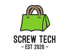 Green Tent Bag logo design