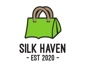 Green Tent Bag logo design