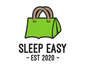 Green Tent Bag logo design