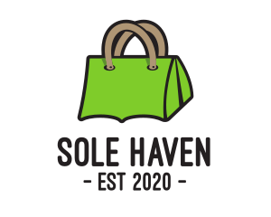 Green Tent Bag logo design