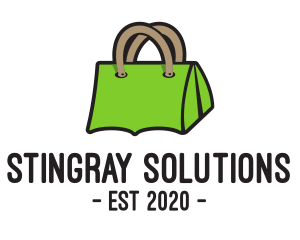 Green Tent Bag logo design