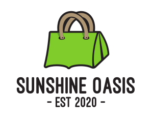 Green Tent Bag logo design