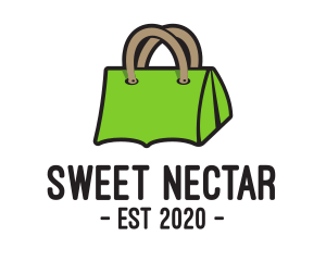 Green Tent Bag logo design