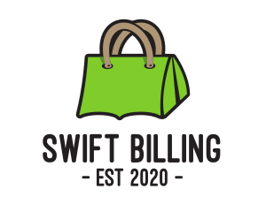 Green Tent Bag logo design