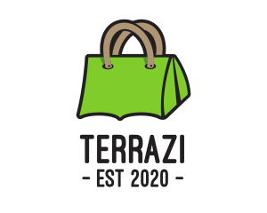 Green Tent Bag logo design