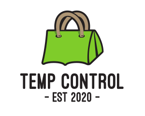 Green Tent Bag logo design