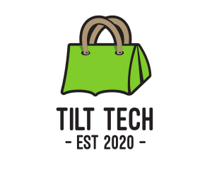 Green Tent Bag logo design