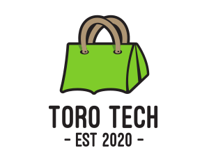 Green Tent Bag logo design