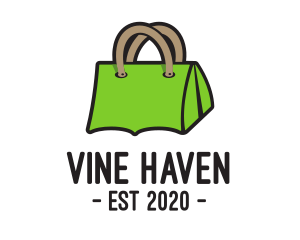 Green Tent Bag logo design