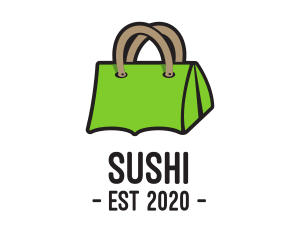 Green Tent Bag logo design