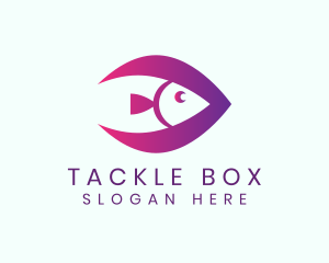 Tackle - Purple Fish Animal logo design