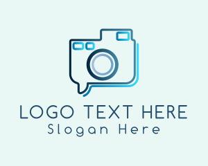 Blog - Camera Chat Bubble logo design