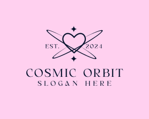 Heart Sparkle Orbit logo design