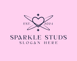 Heart Sparkle Orbit logo design