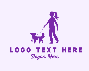 Pet Dog Walker logo design