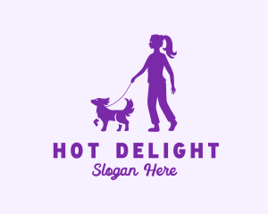 Pet Dog Walker logo design