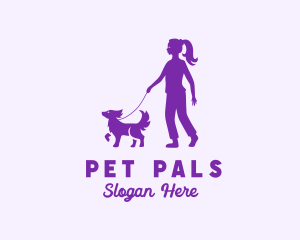 Pet Dog Walker logo design