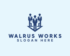 People Work Employee logo design