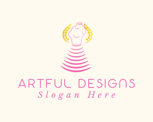 Fashion Mannequin Laurel logo design