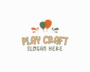 Balloon Splash Wordmark logo design