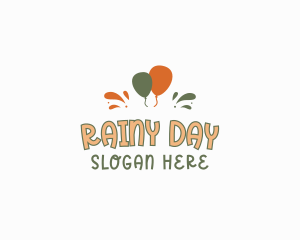 Balloon Splash Wordmark logo design