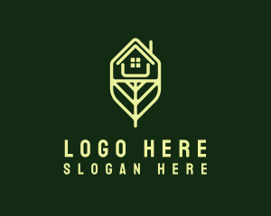 Village - Green House Leaf Realty logo design