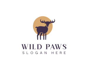 Wild Deer Animal Conservation logo design