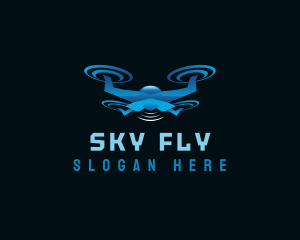 Aerial Drone Signal logo design