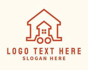 Trailer Van - Mini House Van logo design